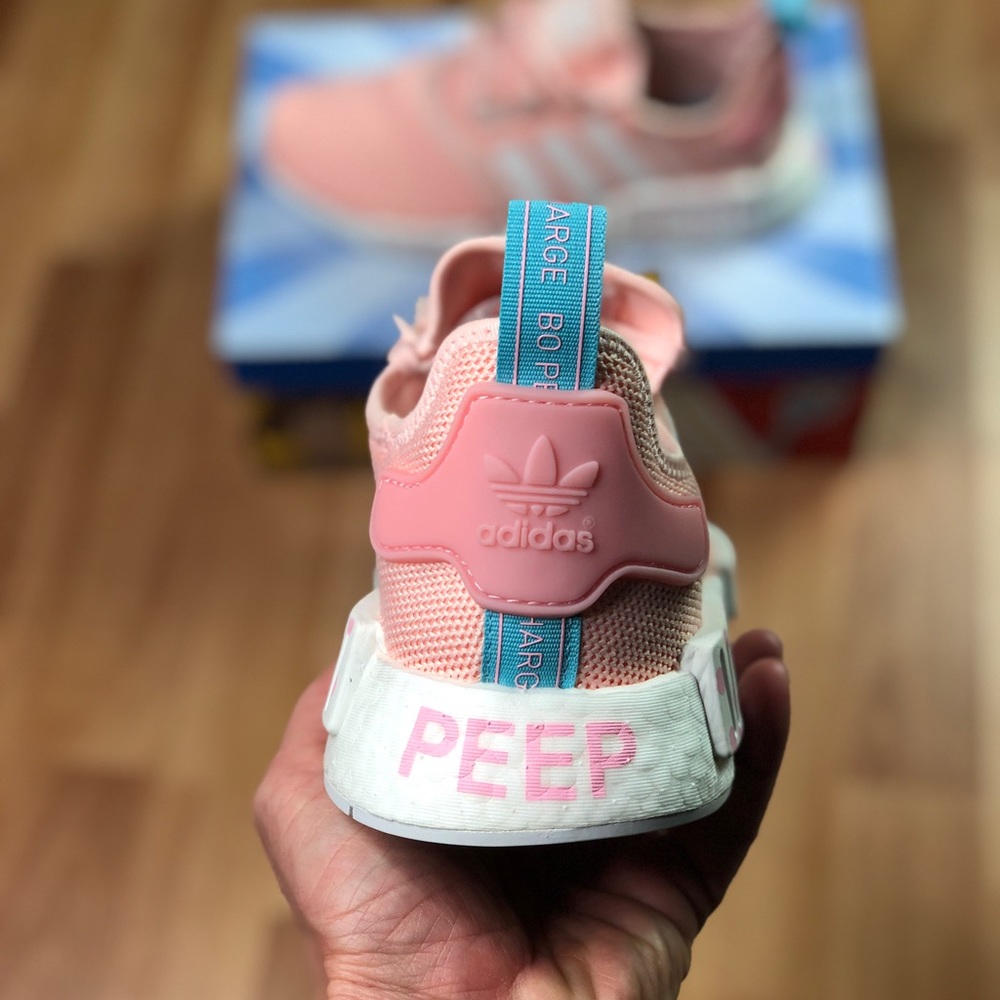 adidas Women's Light Pink and White Athletic Sneakers - Picture 5 of 13